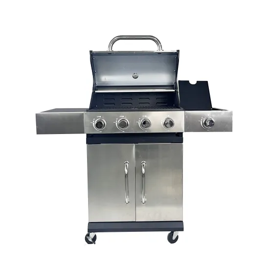 High Quality 5 Burner Stainless Steel Barbecue Outdoor Stainless Steel Gas Grill for Outdoor Kitchen Balcony