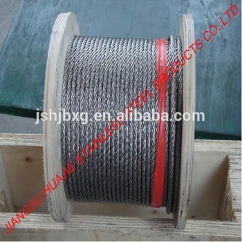 stainless steel wire rope PVC or Nylon coated
