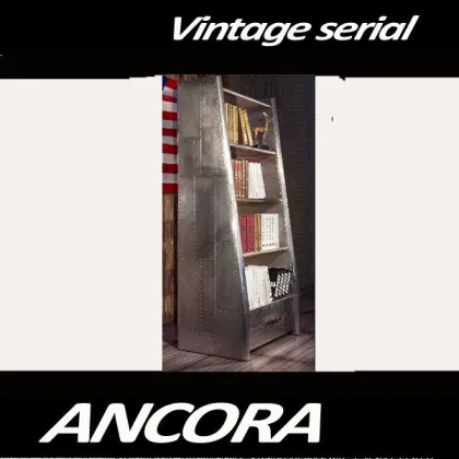 Industrial Bookshelf Display Decor for Living Room, Bedroom, Office