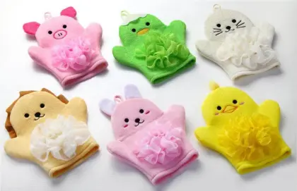 Animal bath sponge bath glove body cleaning bath ball