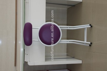 purple color foldable chair with PVC veneer