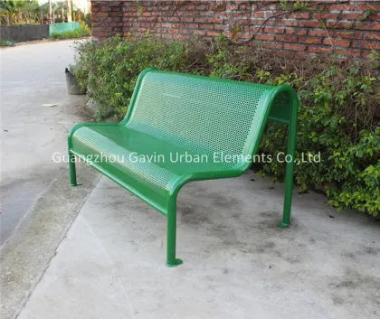 Metal garden bench garden furniture outdoor
