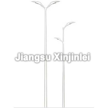 Outdoor Double Arm Galvanized Solar Street Light Pole