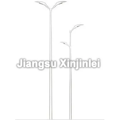 Outdoor Double Arm Galvanized Solar Street Light Pole
