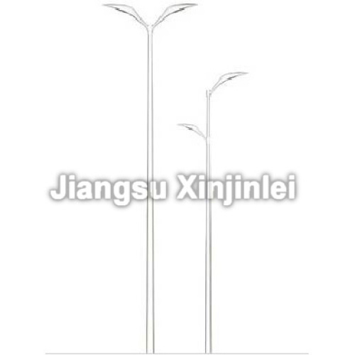 Outdoor Double Arm Galvanized Solar Street Light Pole