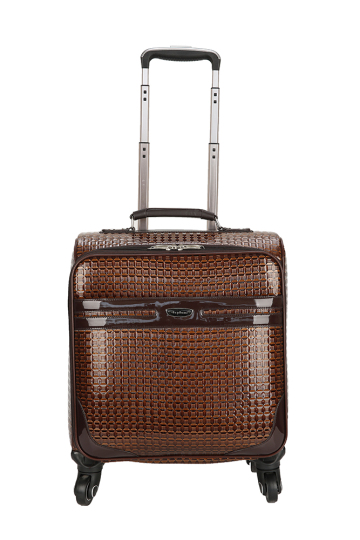 Brilliant PU Leather Trolley Luggage