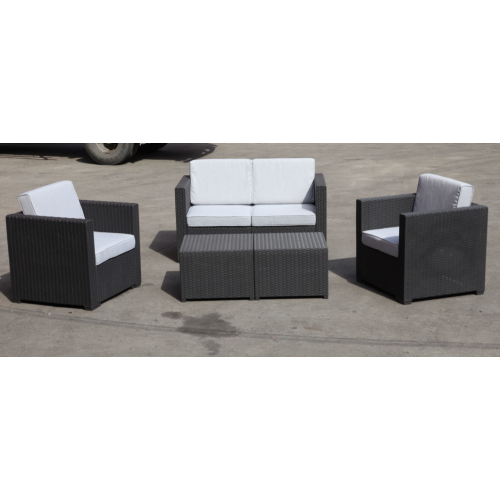 plastic sofa with 4 set