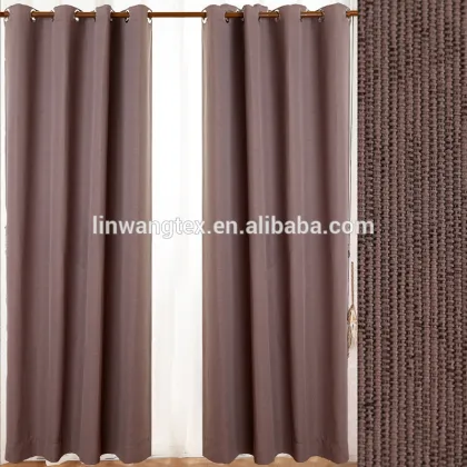 100%polyester blackout woven blackout curtains for manufactured home