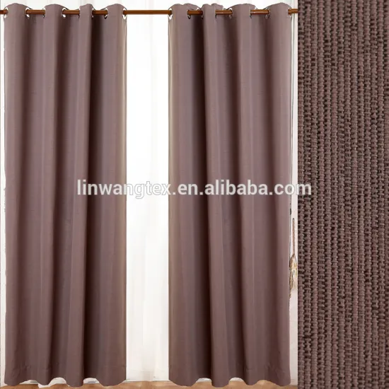 100%polyester blackout woven blackout curtains for manufactured home