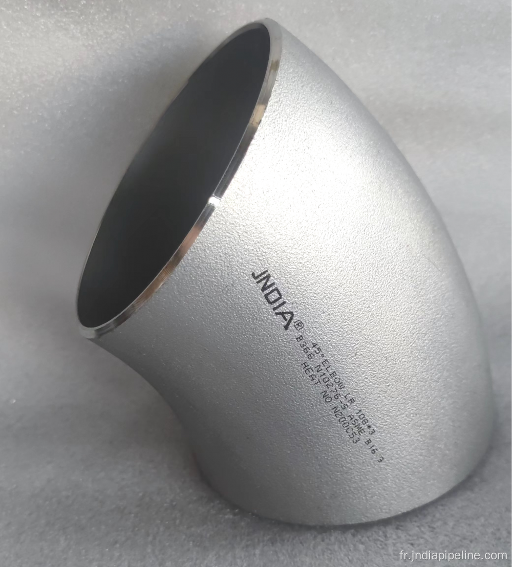 ASME B16.9 ALLOY ACTEL 45DEG LR ELBOW