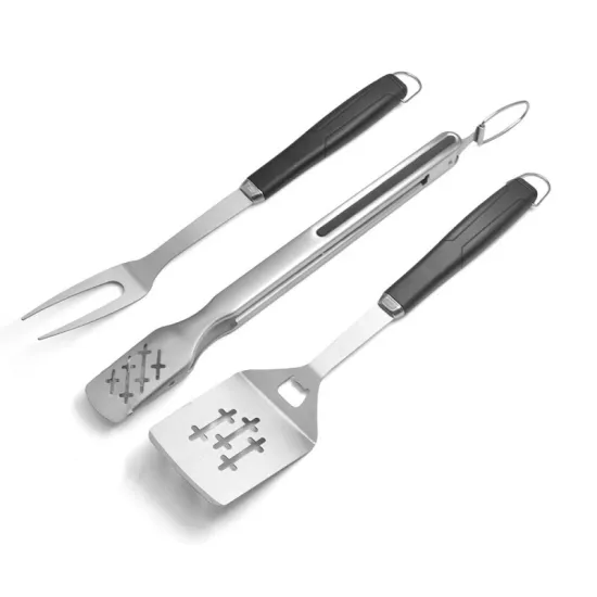 Popular 3PCS Set BBQ Grill Accessories Stainless Steel Barbecue Tool Set Utensils