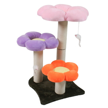 Cat Tree Tower Tall Wood and Sisal