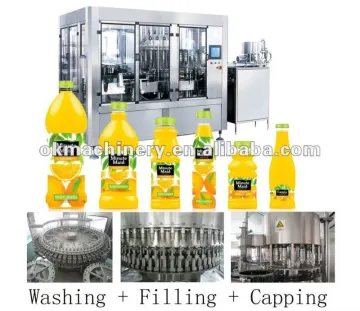 glass bottle juice filling machine/ machinery