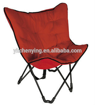 faux suede ,soft folding moon chair
