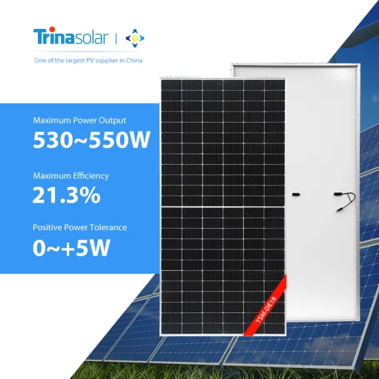 Trina Solar Panels: 530W to 550W Monocrystalline PV Solar Panels for Rooftop Applications