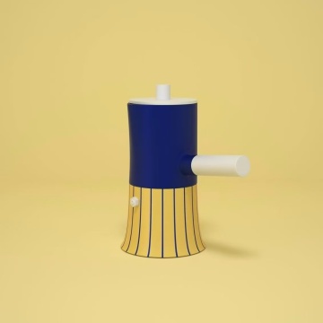Vibrant Dopamine Mocha Pot for Artful Tablescapes