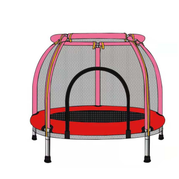 Kindersicherheit runde Sprungbett - Neues Design Indoor -Fitness -Trampolin für Kinder