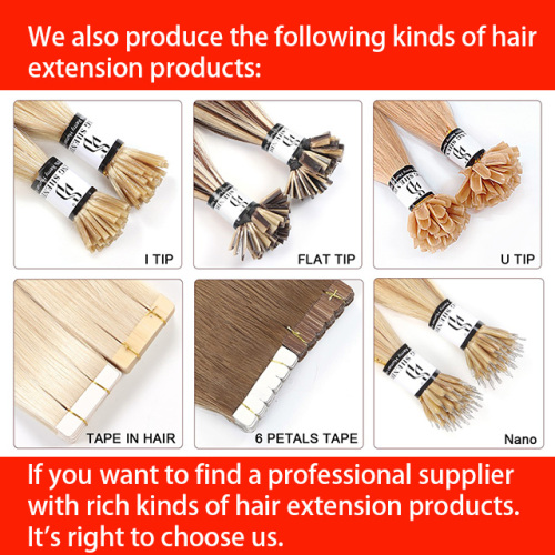 Wholesale Cuticle Aligned Italian Flat Tip Hair Extensions