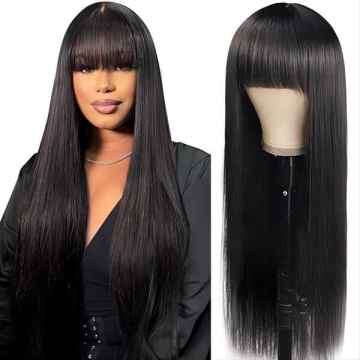 2x4 Lace Wigs with Bangs