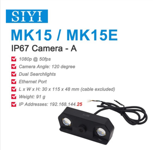 Controller intelligente con fotocamera Siyi IP67 con touchscreen LCD da 5,5 pollici 1080p