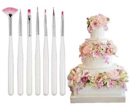 Professional 7PCS Food Coloring Pens for Cake and Dessert Decorating