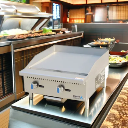 Powerful Large Griddle for Commercial Gas Griddle Steak Hamburgers and Various Foods