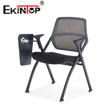 Ekintop Cheap High Quality Folding Office Chair with Writing Pad