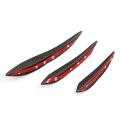 6PCS Carbon Fiber Front Bumper Spoiler