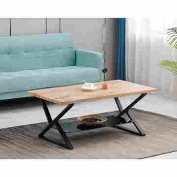 Современный прямоугольный журнальный столик с местом для хранения вещей