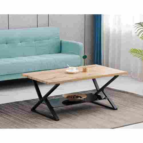 Современный прямоугольный журнальный столик с местом для хранения вещей