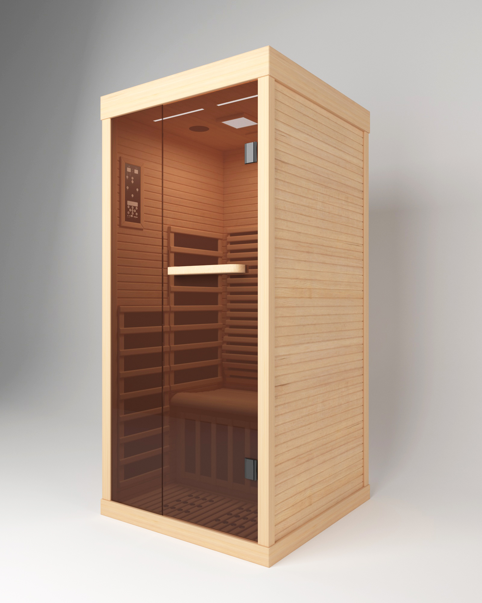 Multi-functional single-person far-infrared sauna room