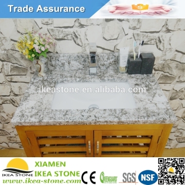 Bianco Antico Granite Bathroom Vanity With Double Sinks