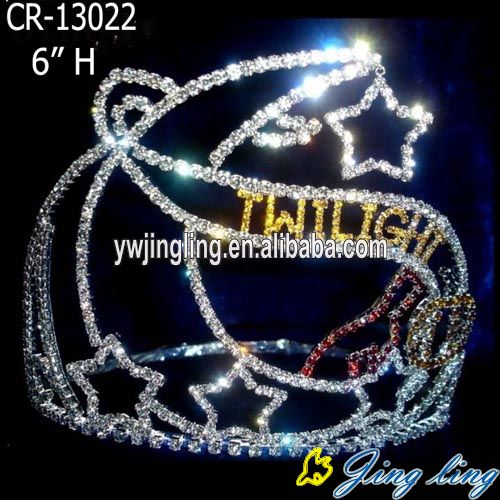 Fashion crown with moon and star shape