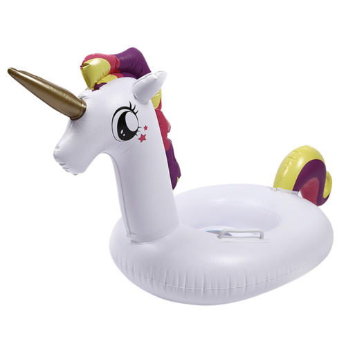 children float inflatable unicorn swimming ring seat boat