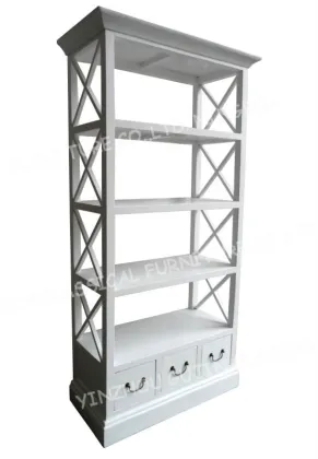 Wood Open Shelving Bookcase