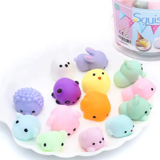 Stress Relief: Explore Creative and Colorful Mochi Squishies in Various Animal Shapes