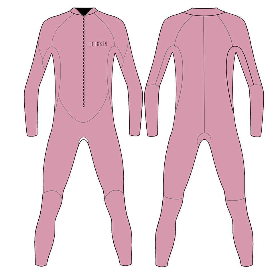 Seaskin Neoprene Front Zip One Piece Wetsuits เต็มรูปแบบ