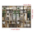 Solid Wood Bookcase Wall Units for Livingroom