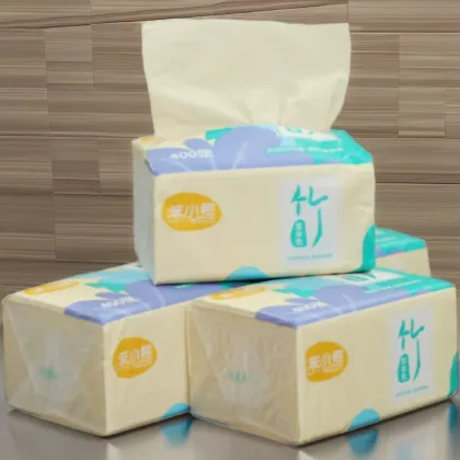 Customized Ready Stock Toilet Paper with Bamboo Pulp Facial Tissue and Natural Color Packaging