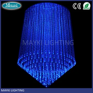 LED Crystal Fiber Optic Chandelier with color changing effect