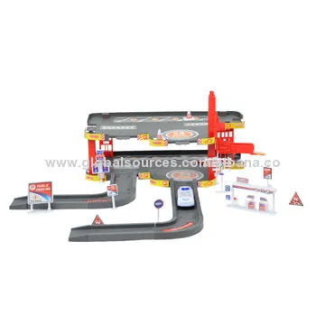 Police parking toys set