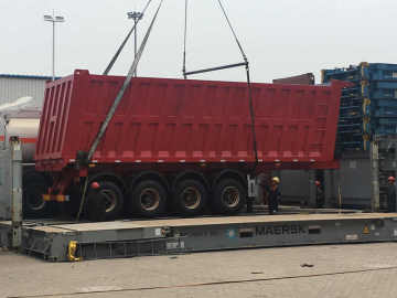4 Axles Semi Dump Trailer 40 Cubic Meter