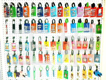 bulk printing fancy monkey rubber animal luggage tags