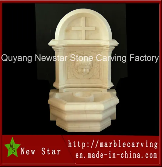 Stone Carving Water Feature Wall Fountain Garden Fountain for Decoration