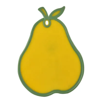 Colorful Plastic Apple Shape PE Cutting Board for Kitchen