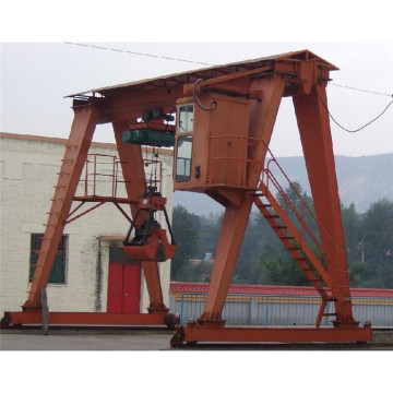 MG Double Girder Gantry Crane na may Grab Bucket