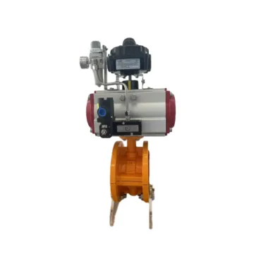 Fluorine Lined Pneumatic Switch Butterfly Valve