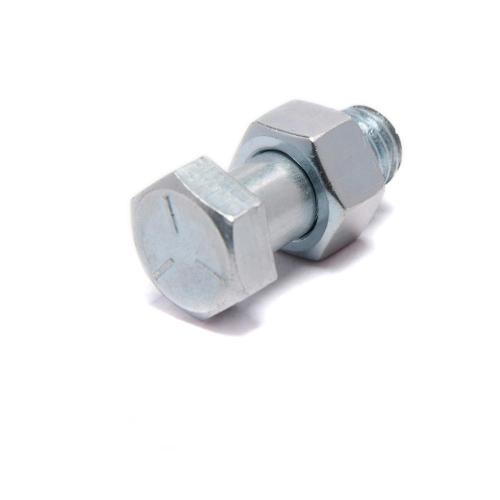 DIN933 8.8 เกรดสีฟ้าขาวสังกะสี Hex Bolt