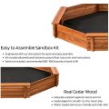 Octagon Wooden Sand box w Seat Boards