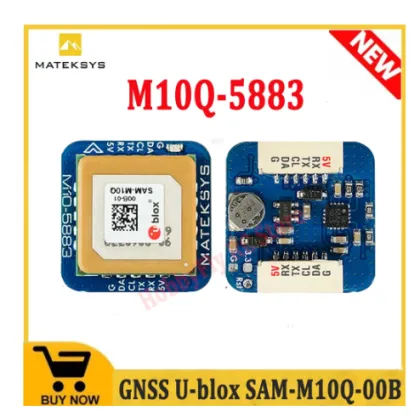U-Blox M10 GPS with Compass QMC5883L Module - Matek Systems GNSS M10Q-5883 for FPV Racing Drone